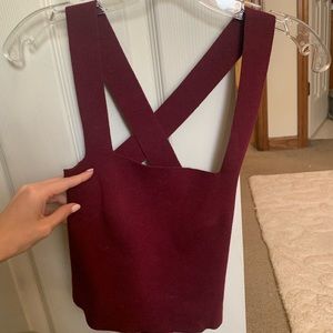Maroon Crop top
